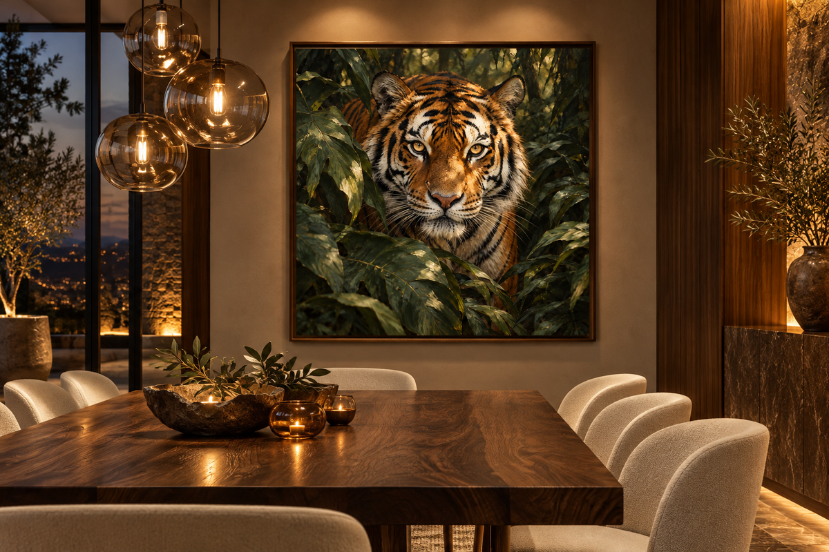 Eyes of the Tiger — interior presentation 2, MIORLUNE wall art