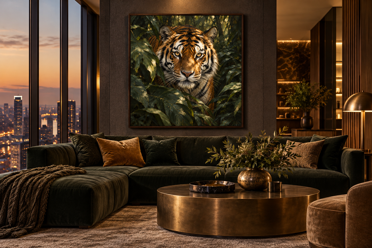 Eyes of the Tiger — interior presentation 3, MIORLUNE wall art