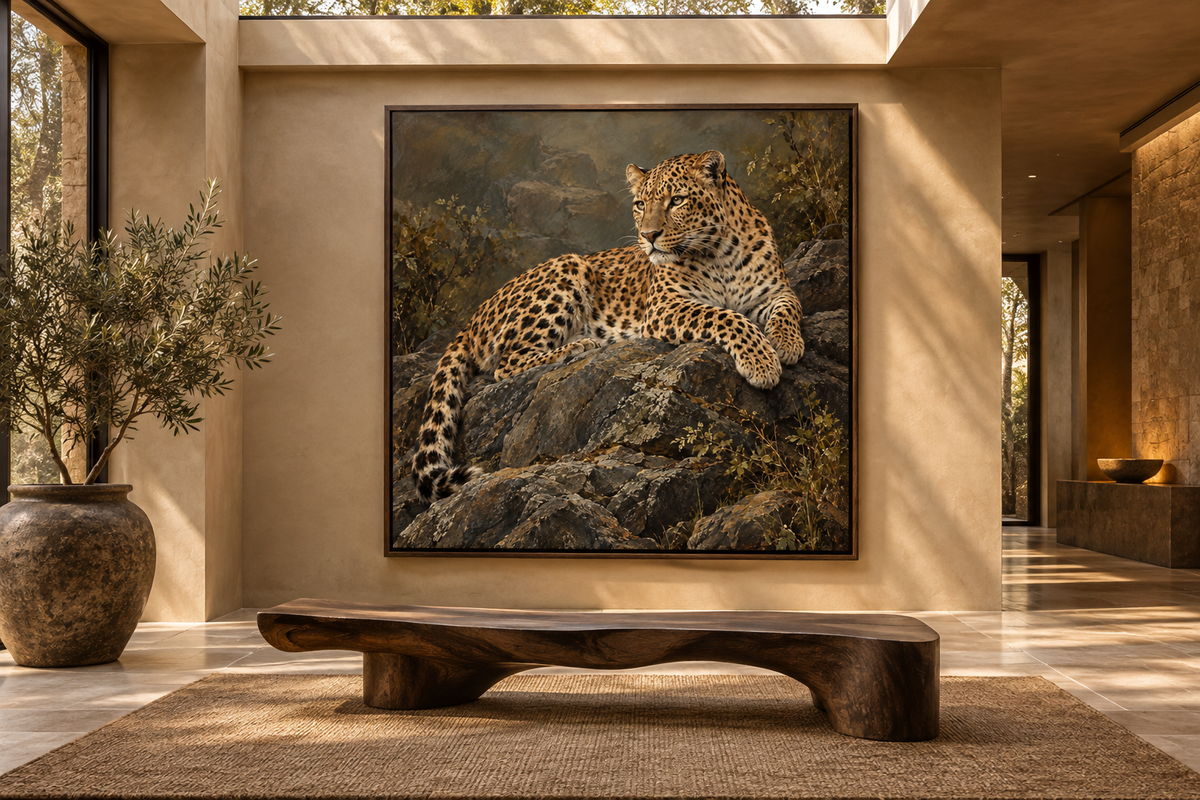 Silent Majesty — interior presentation 1, MIORLUNE wall art