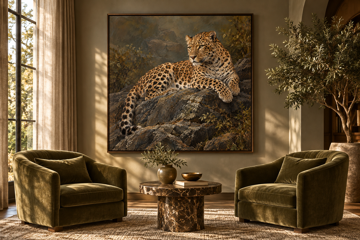 Silent Majesty — interior presentation 2, MIORLUNE wall art