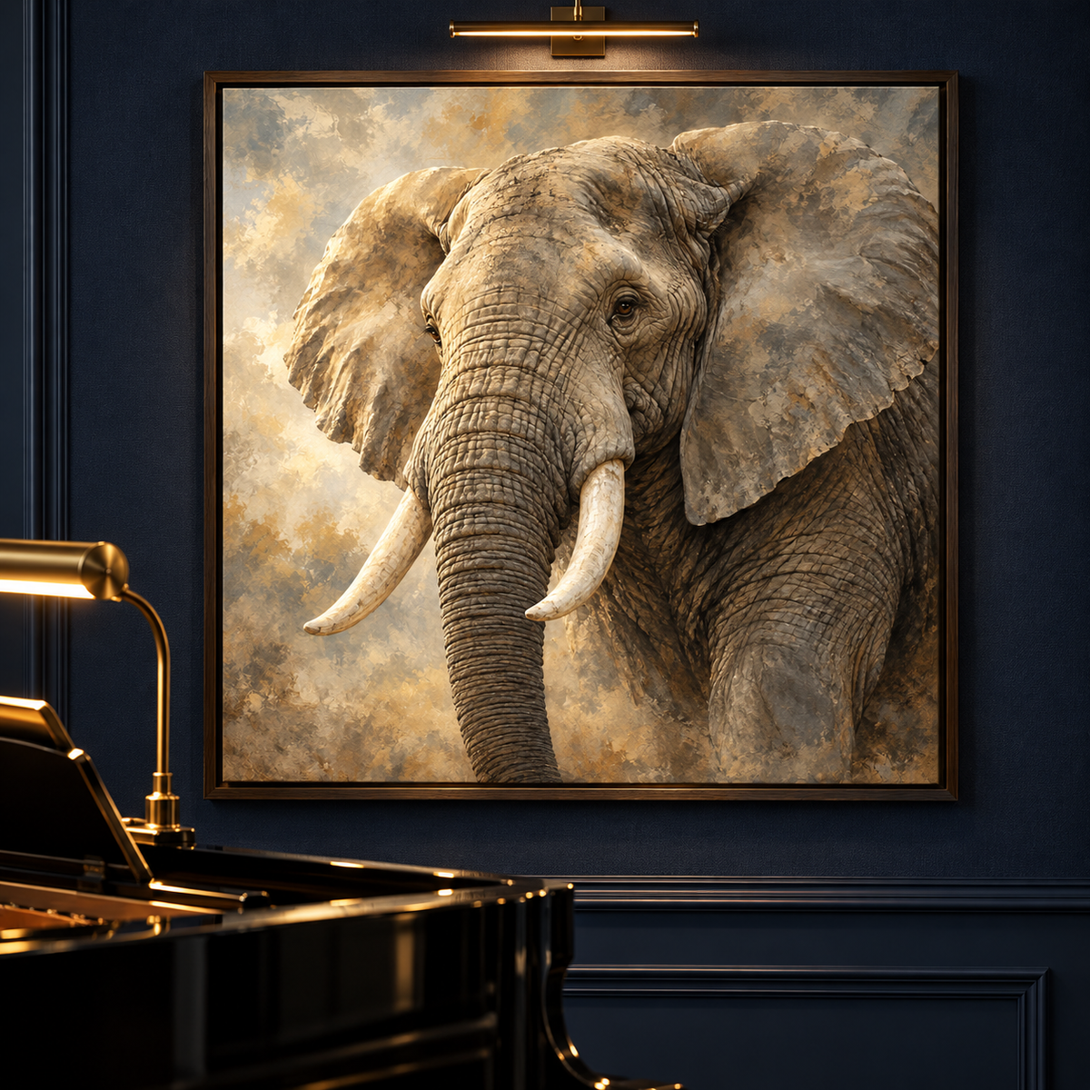 Elephant's Wisdom — interior presentation 8, MIORLUNE wall art