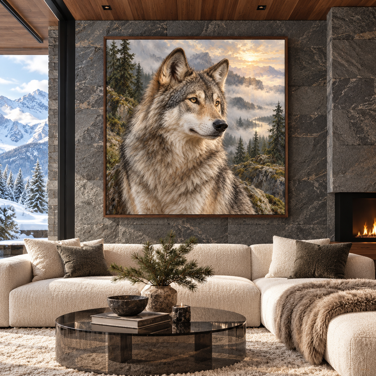 The Wolf Awakens — interior presentation 1, MIORLUNE wall art