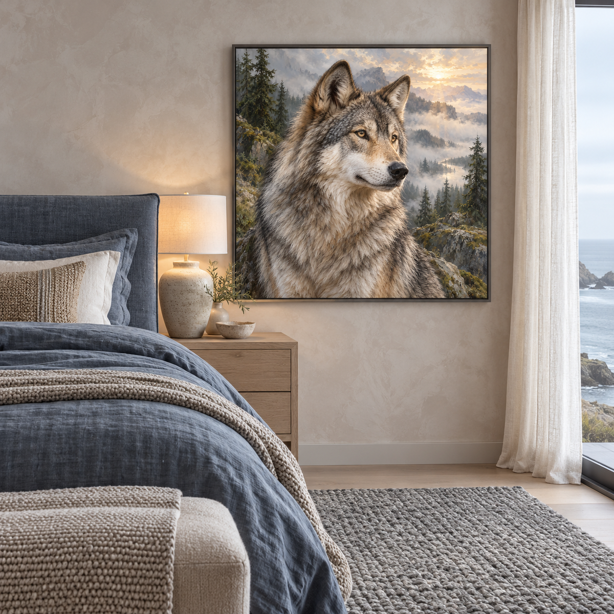 The Wolf Awakens — interior presentation 3, MIORLUNE wall art