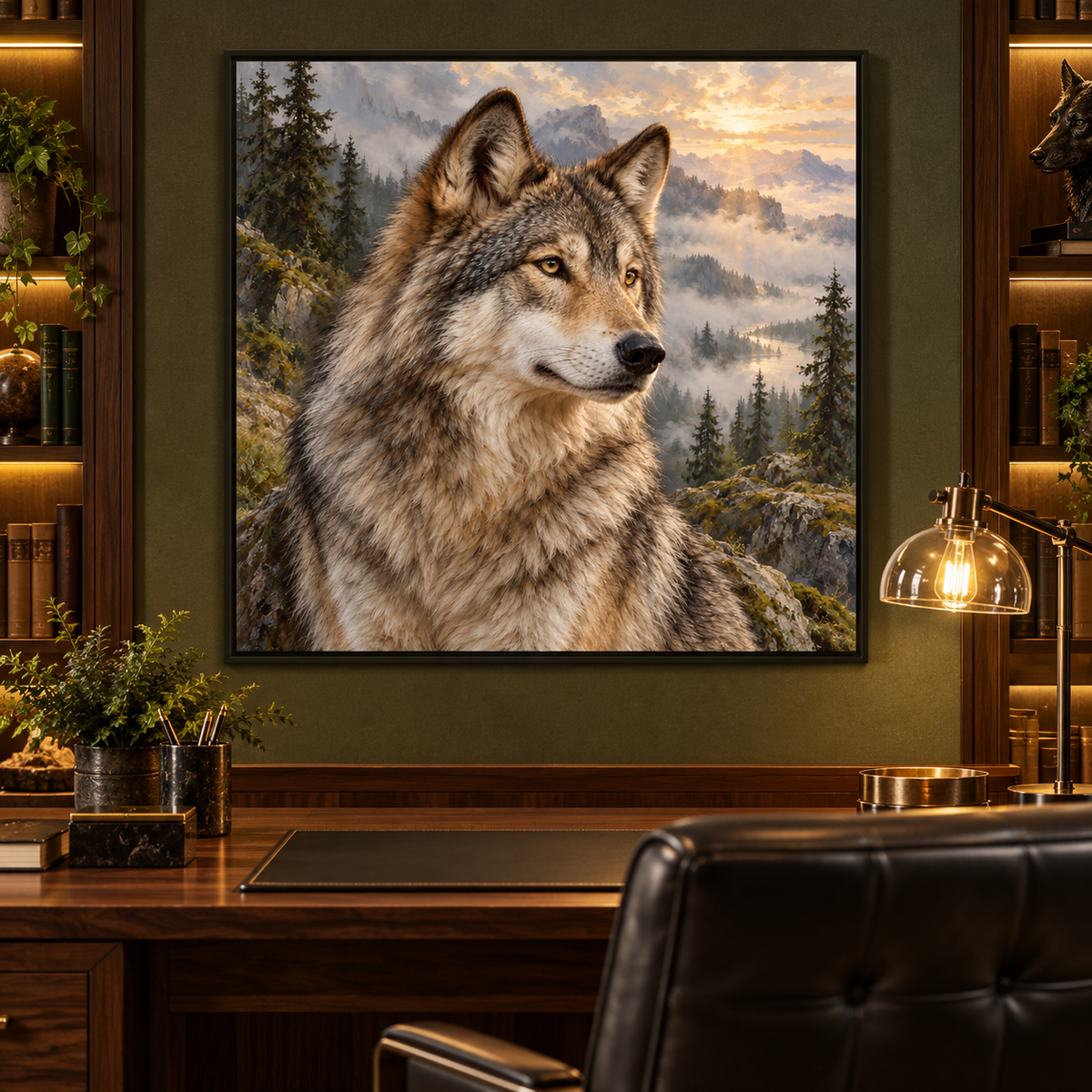 The Wolf Awakens — interior presentation 4, MIORLUNE wall art