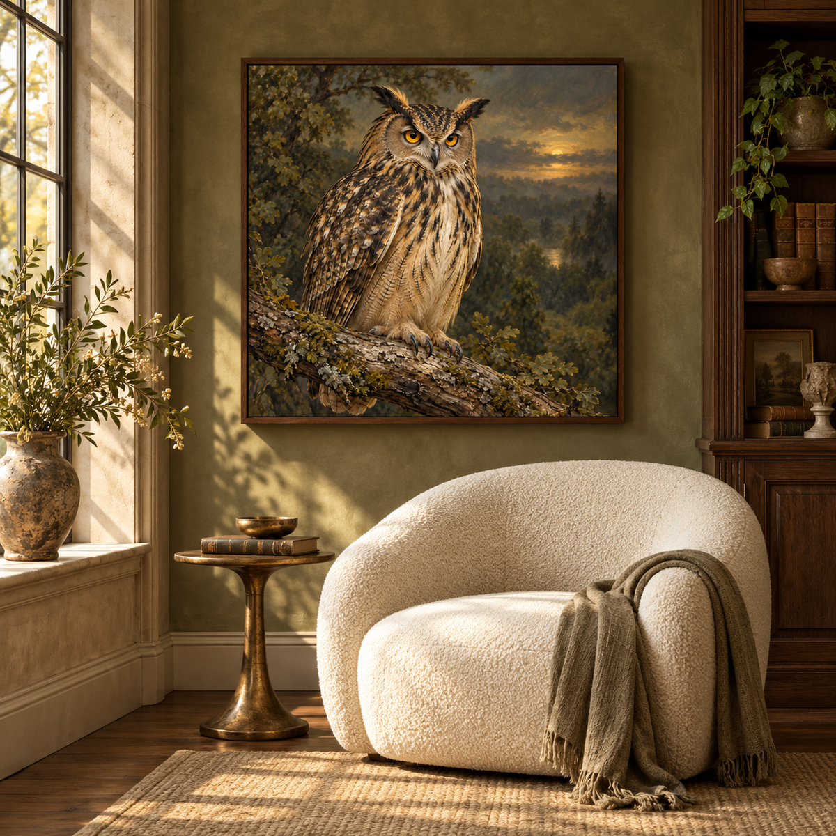 Guardian of the Night — interior presentation 1, MIORLUNE wall art