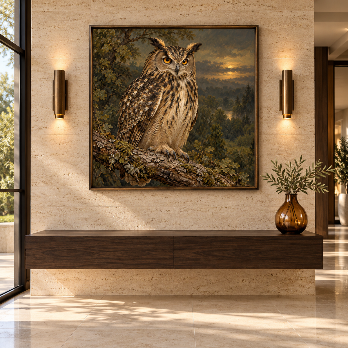 Guardian of the Night — interior presentation 2, MIORLUNE wall art