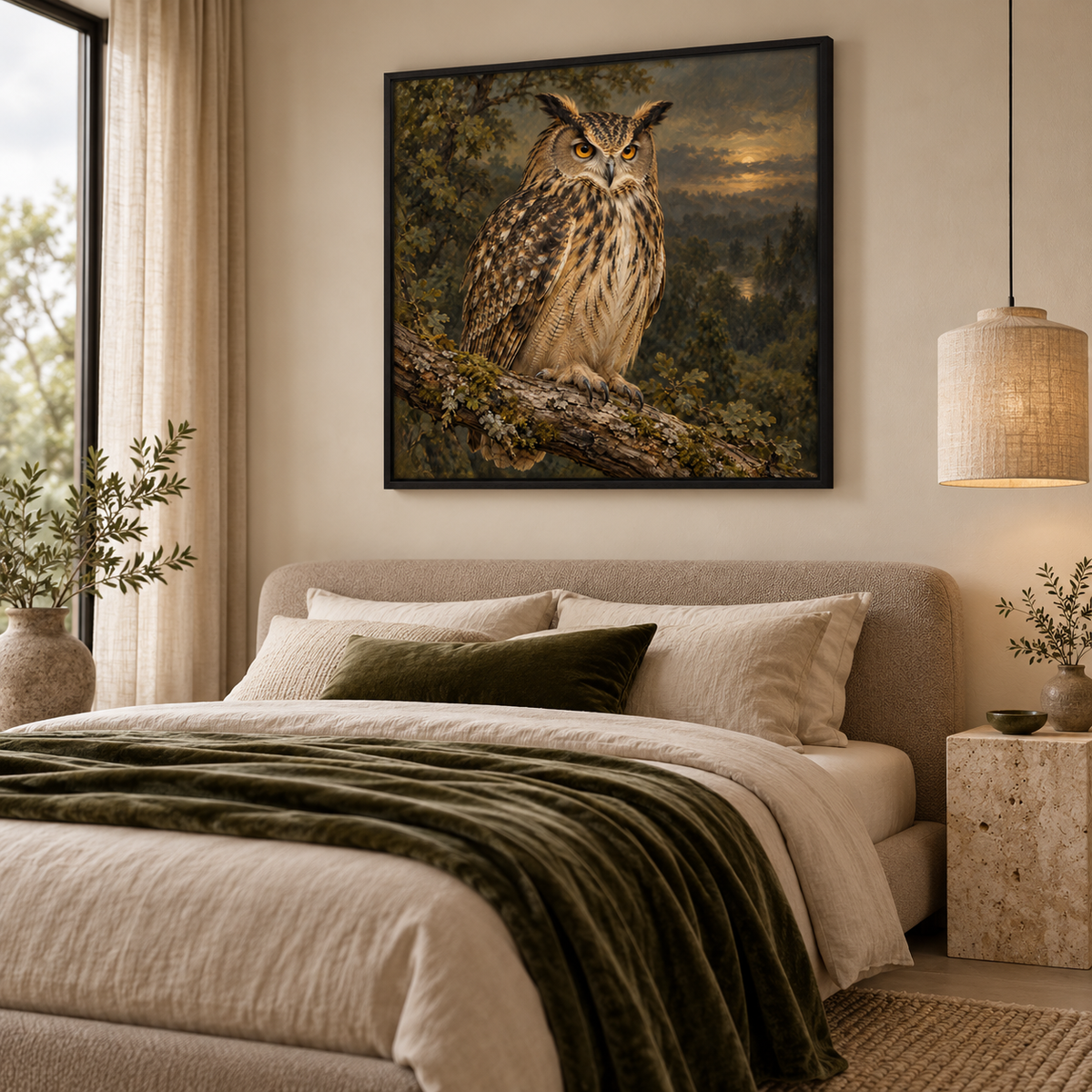 Guardian of the Night — interior presentation 3, MIORLUNE wall art