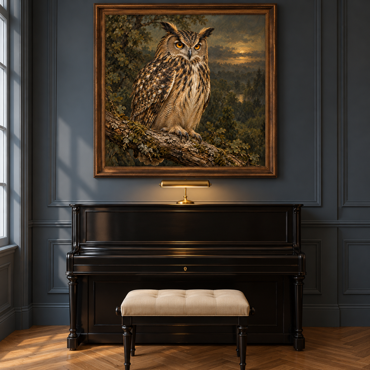 Guardian of the Night — interior presentation 7, MIORLUNE wall art