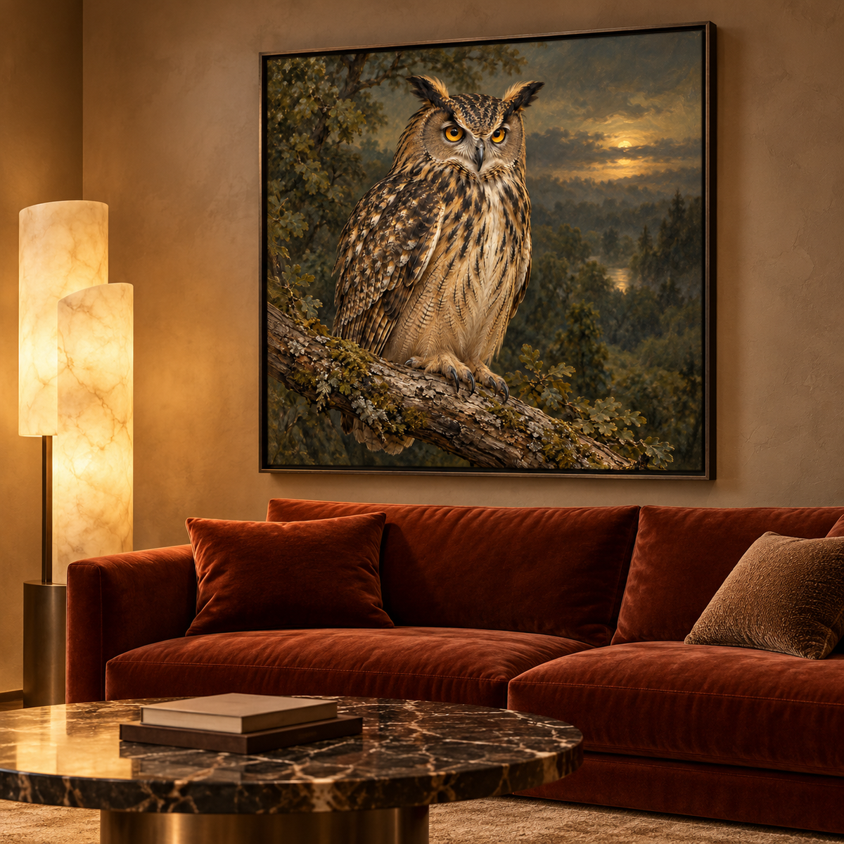 Guardian of the Night — interior presentation 8, MIORLUNE wall art