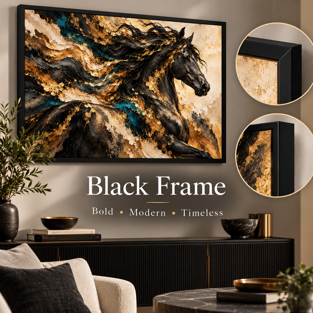 Aurum Stallion Black frame option
