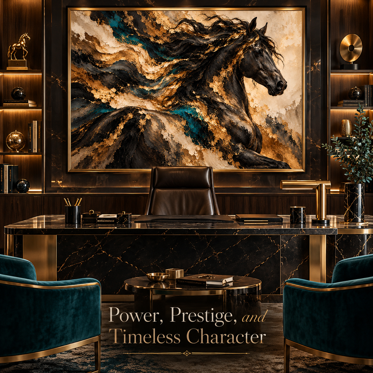 Aurum Stallion luxury executive office mockup