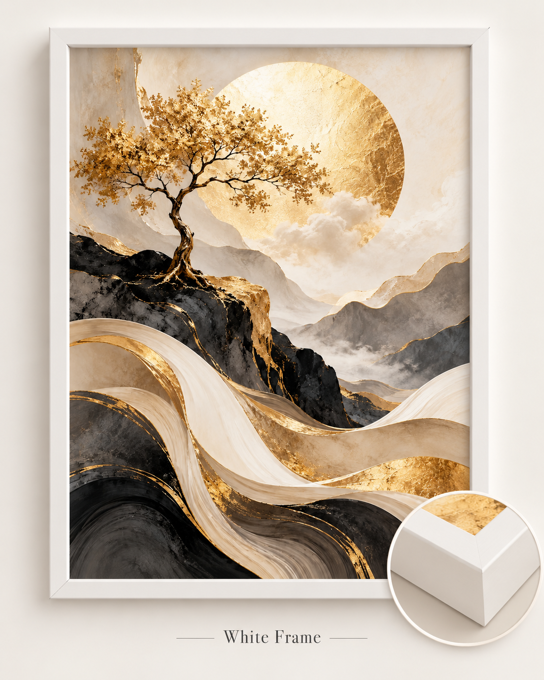 Celestial Grove White frame option