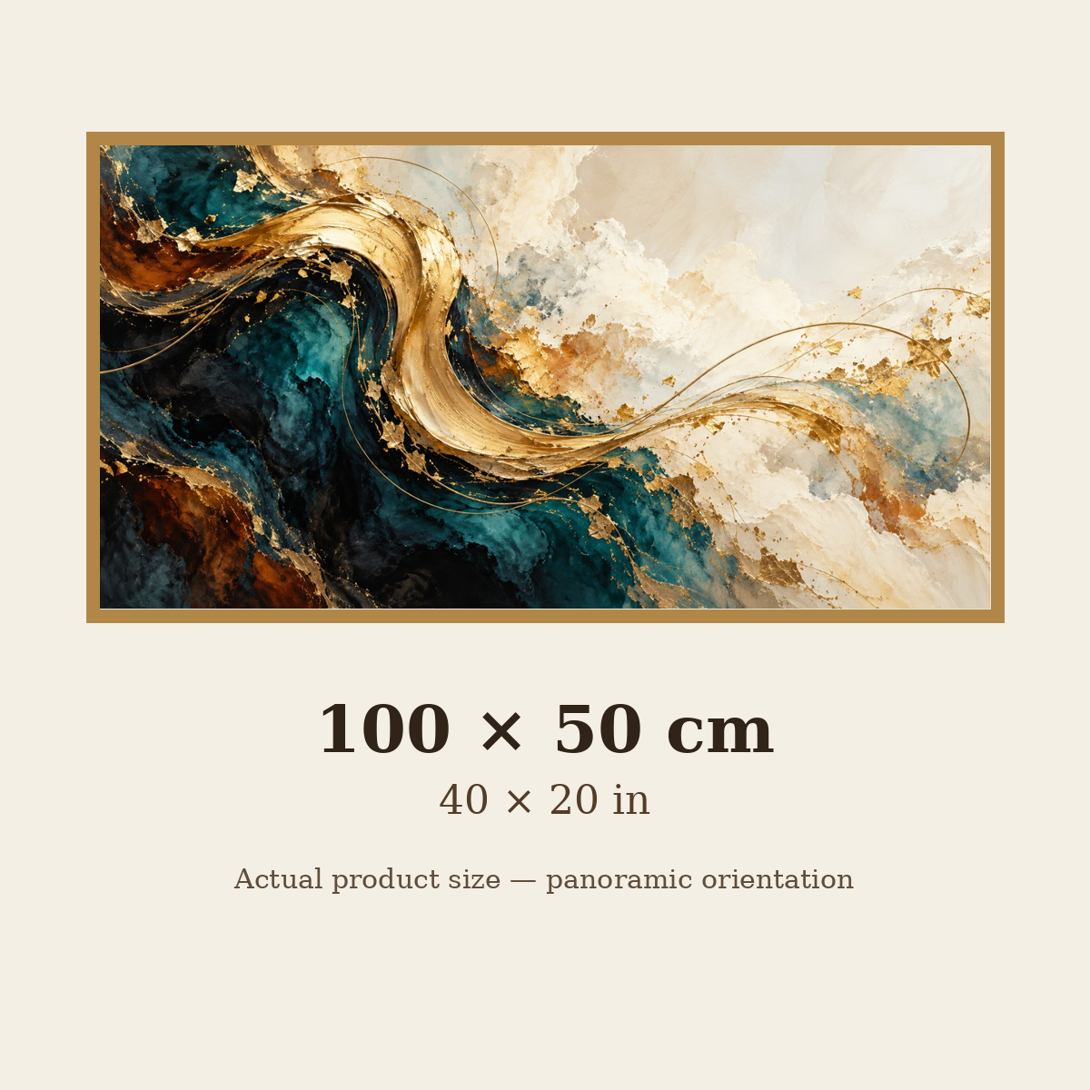 MIORLUNE Edition 01 size guide 100 x 50 cm
