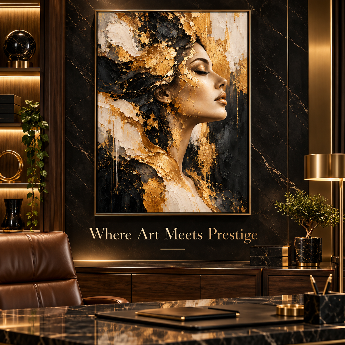 Gilded Reverie prestige interior mockup
