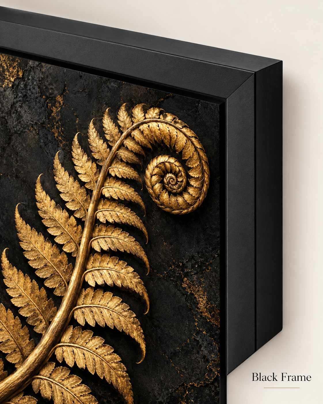 Golden Fern Black frame option
