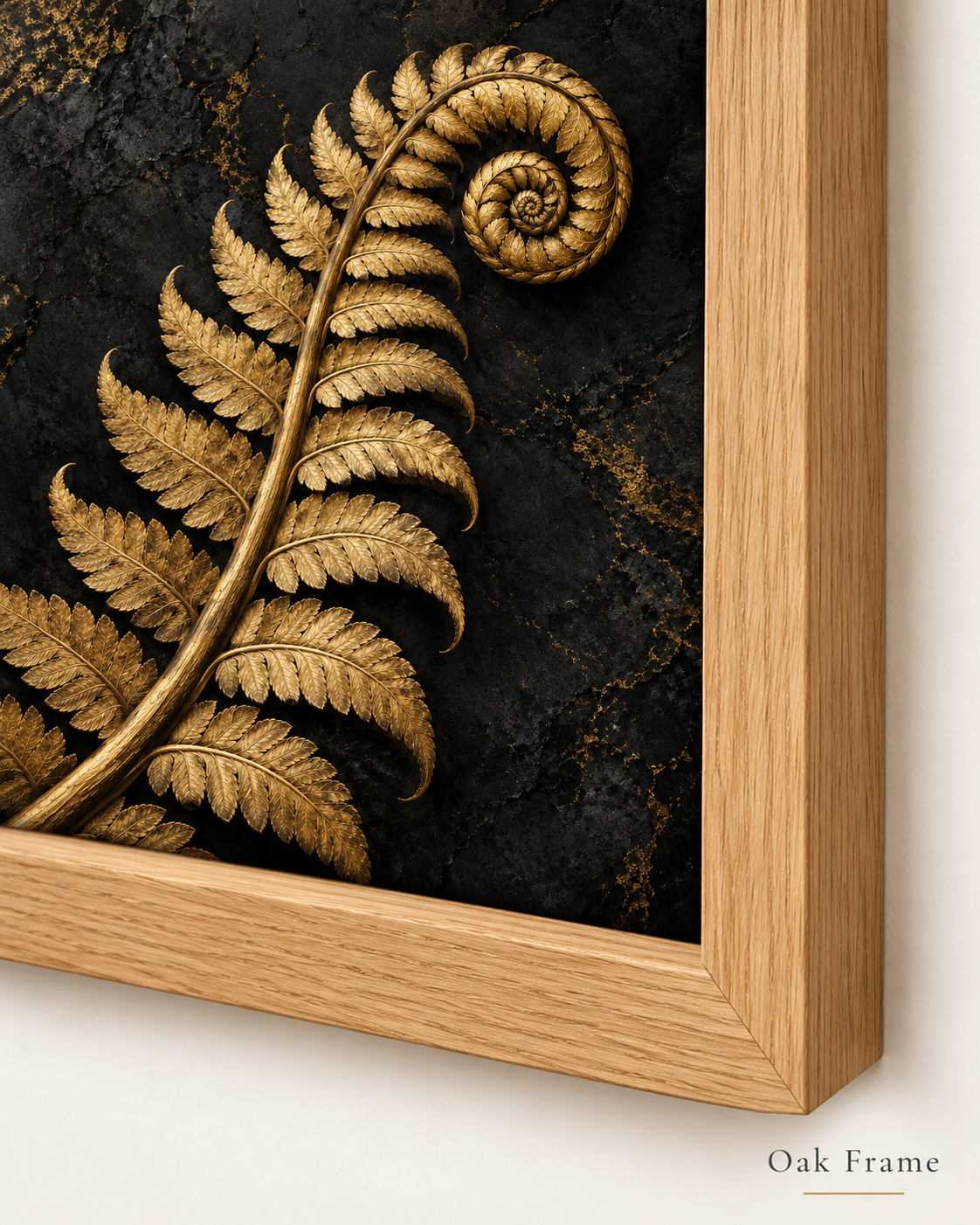Golden Fern Oak frame option