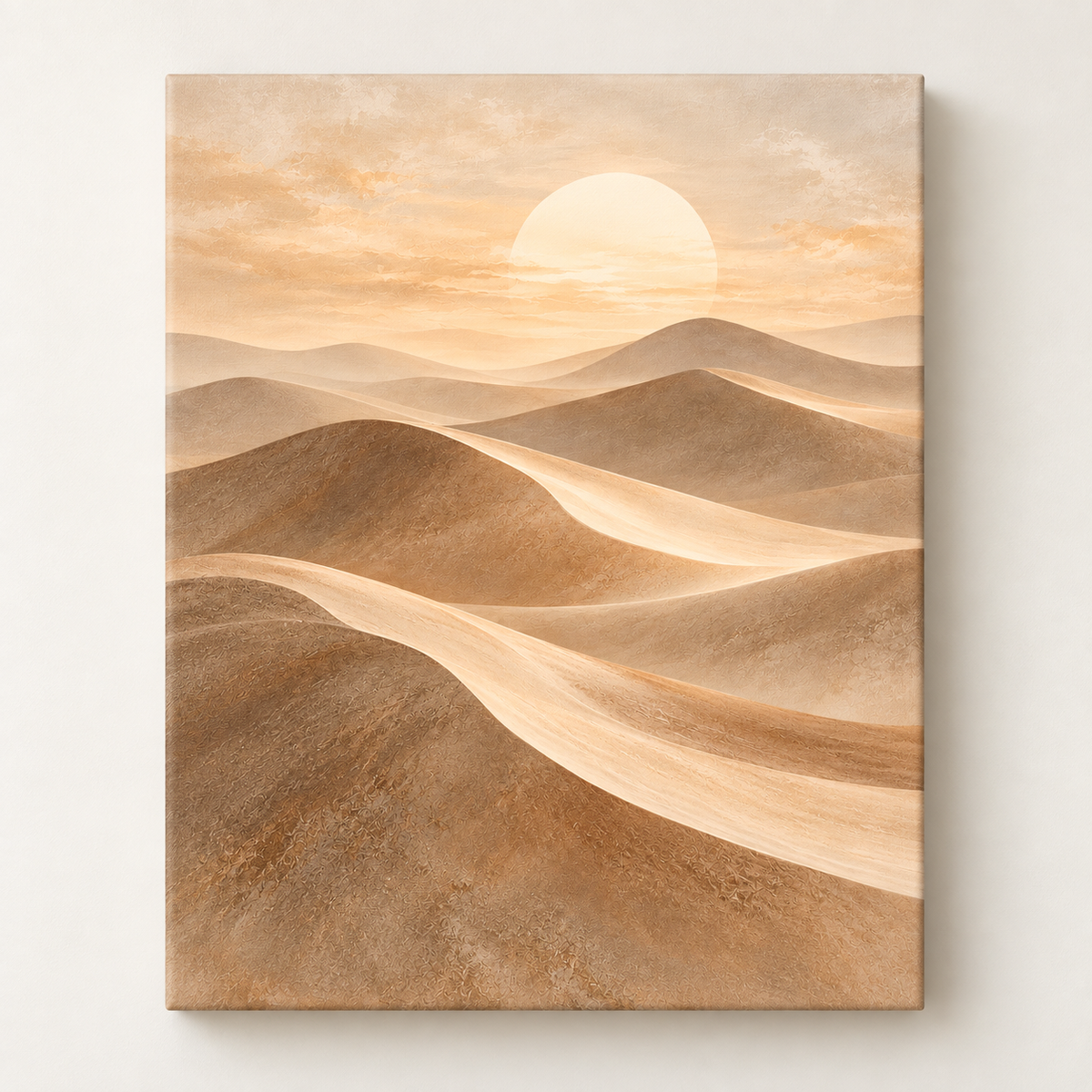 Sahara Veil canvas wall art without an outer frame