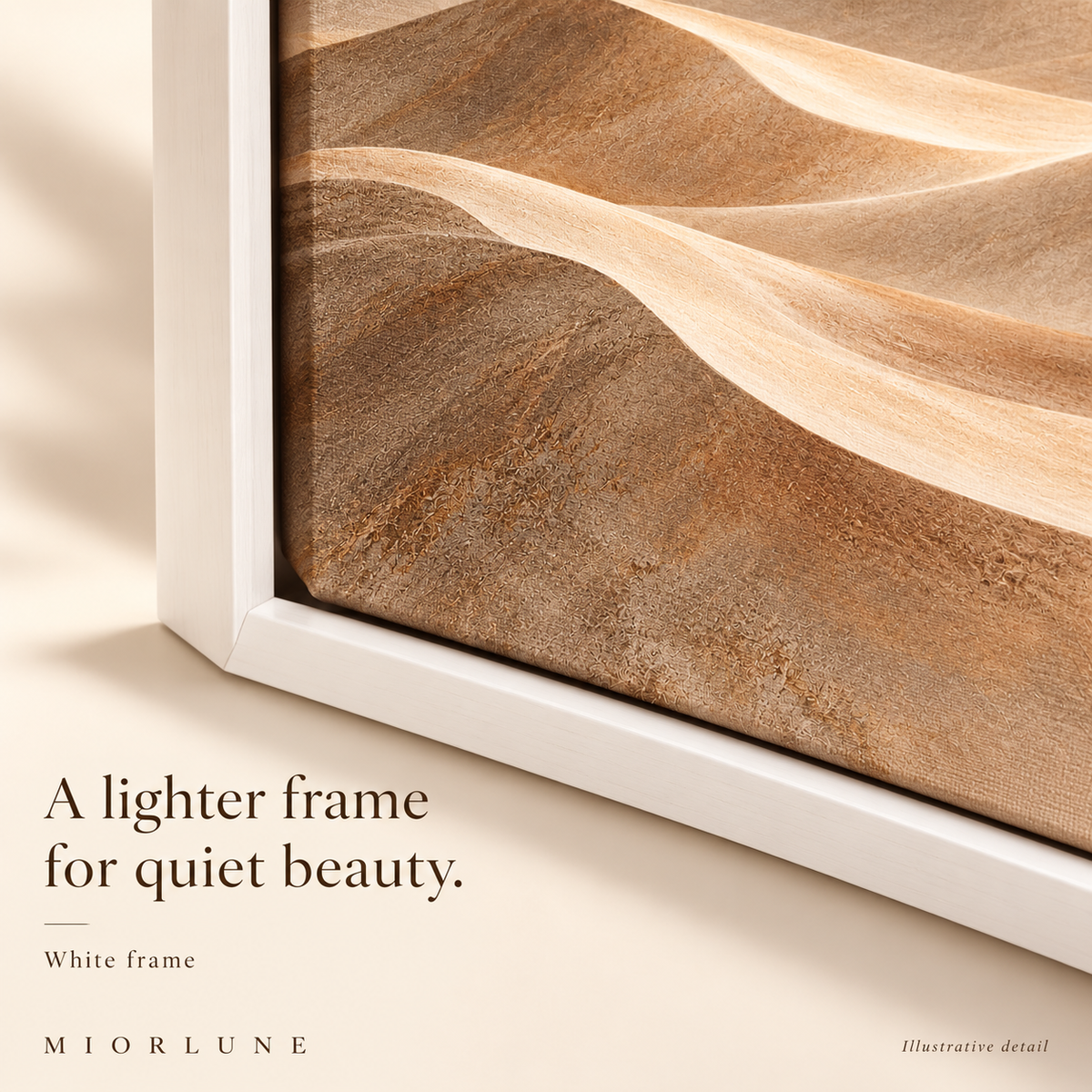 Sahara Veil — white detail — illustrative product preview