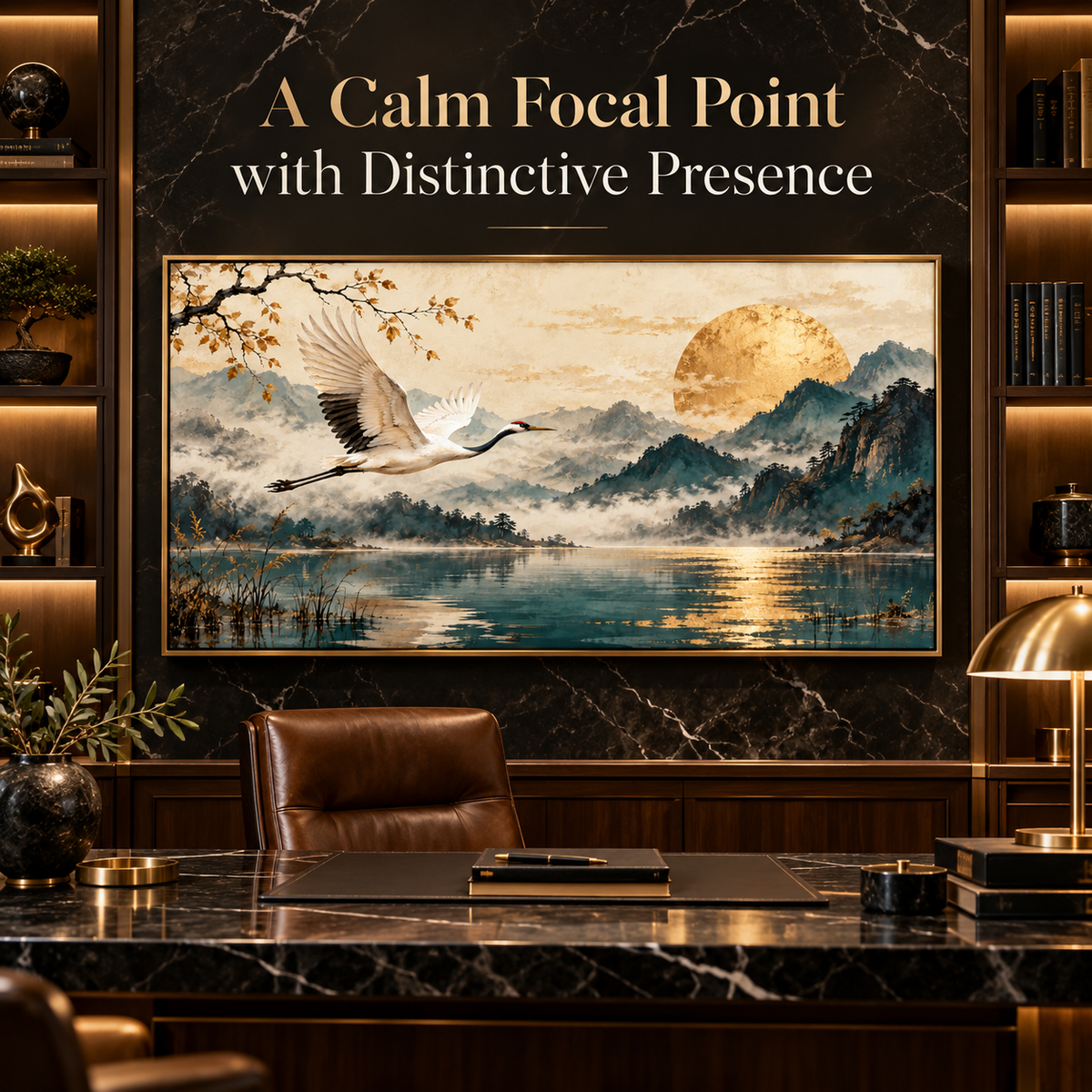 Silent Flight luxury executive office mockup