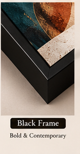 Terracotta Rhythm Black frame option