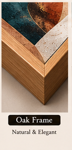 Terracotta Rhythm Oak frame option