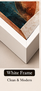 Terracotta Rhythm White frame option